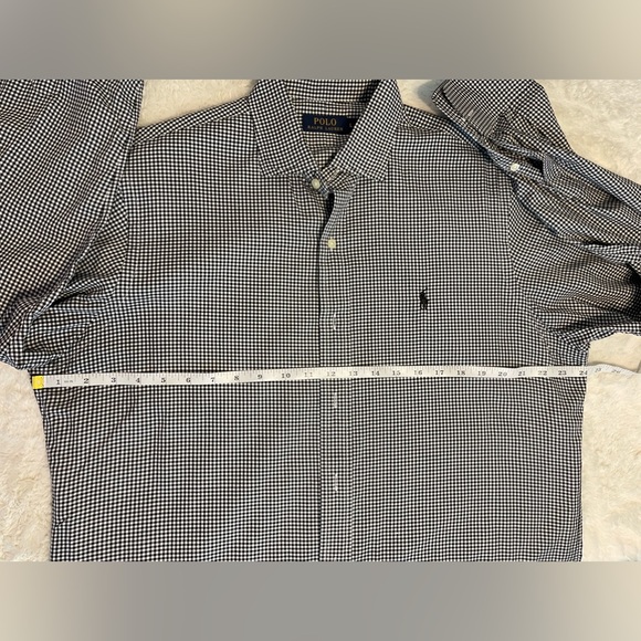 Polo Ralph Lauren size large black & white gingham - Picture 5 of 6